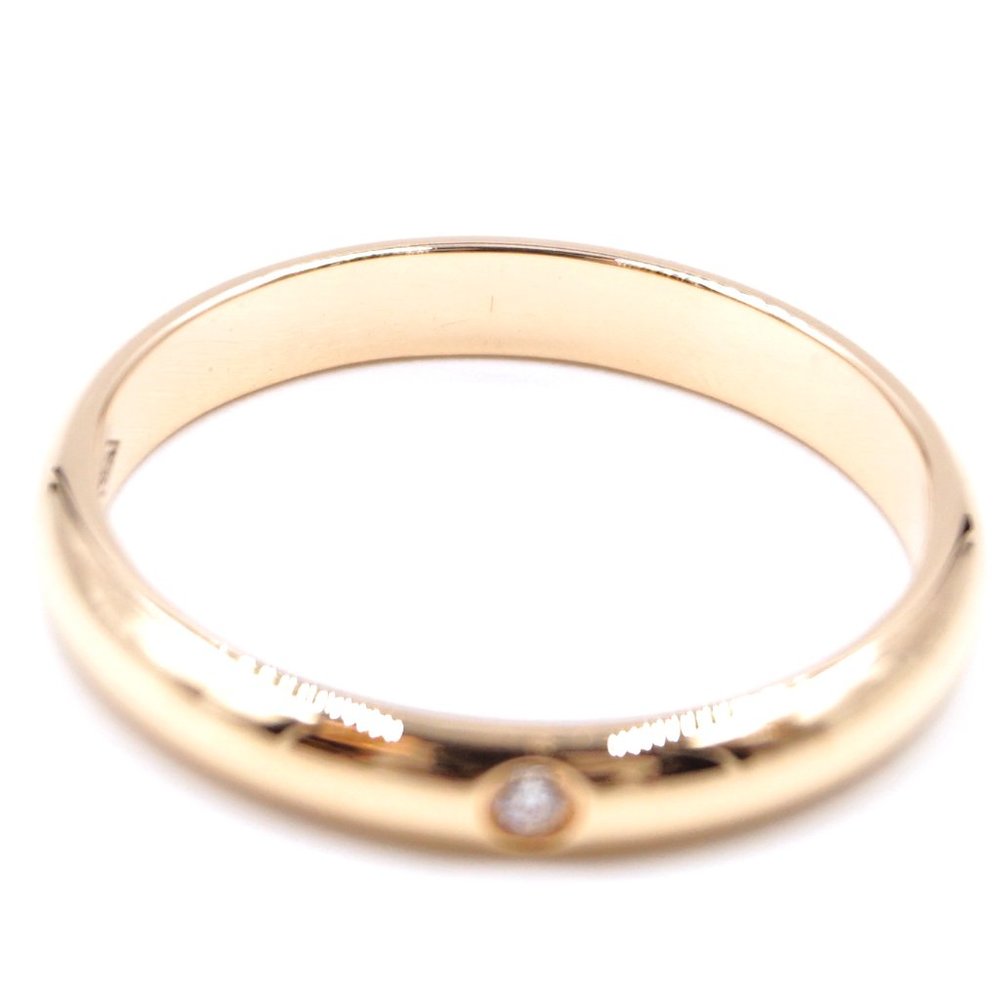 Pink Gold 18k 750 1895 1p Diamond 4.5 - 4.75 Ring - Picture 7 of 8